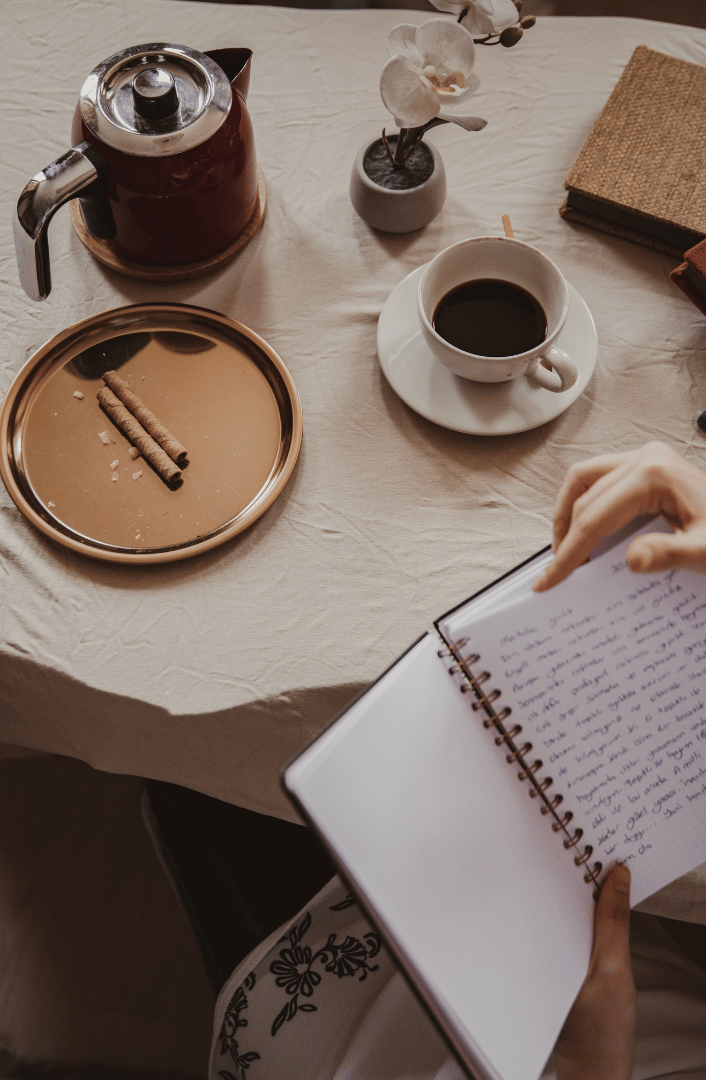 journaling coffee image
